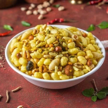 Roasted Turmeric Wheat Puff Chivda